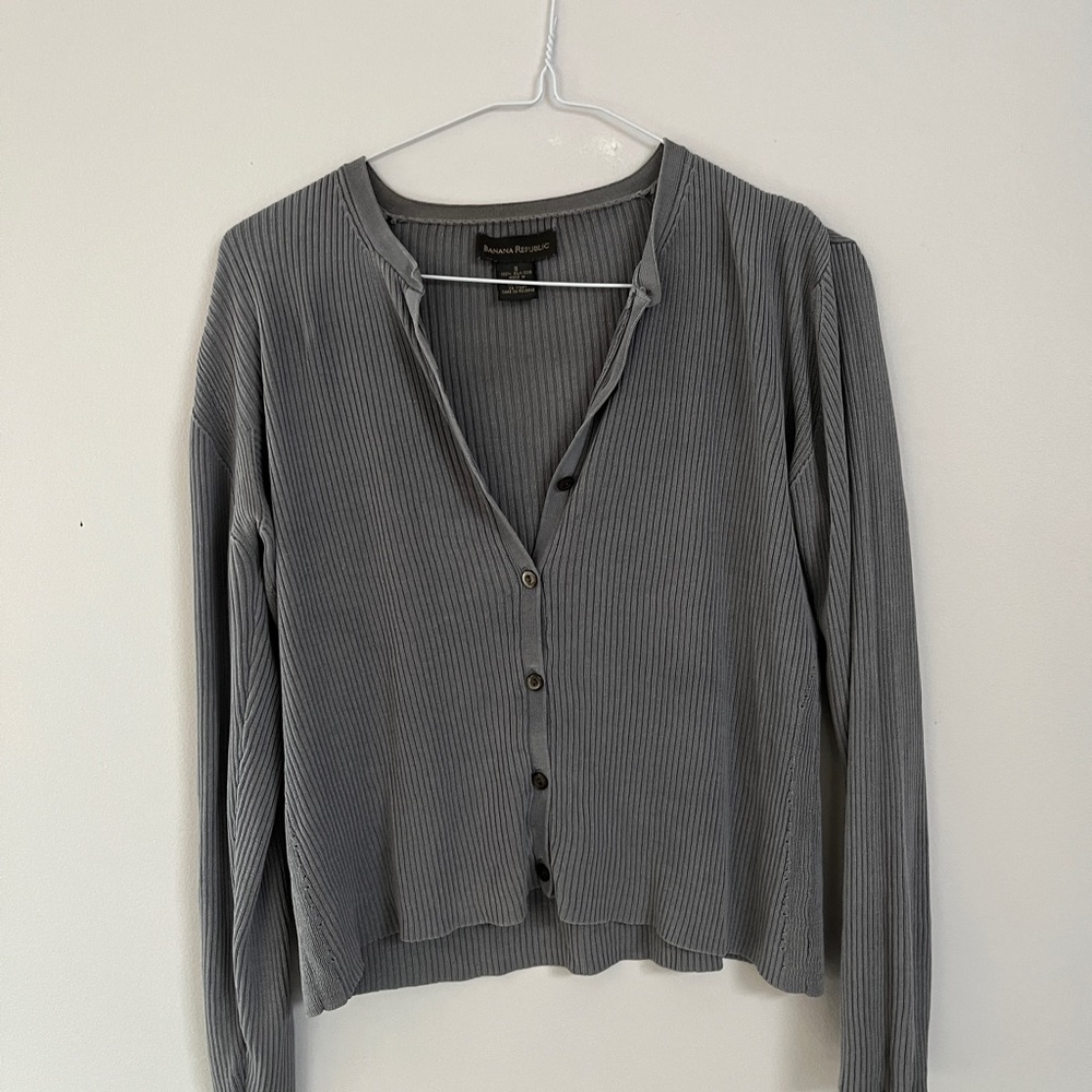 Ribbed cardigan